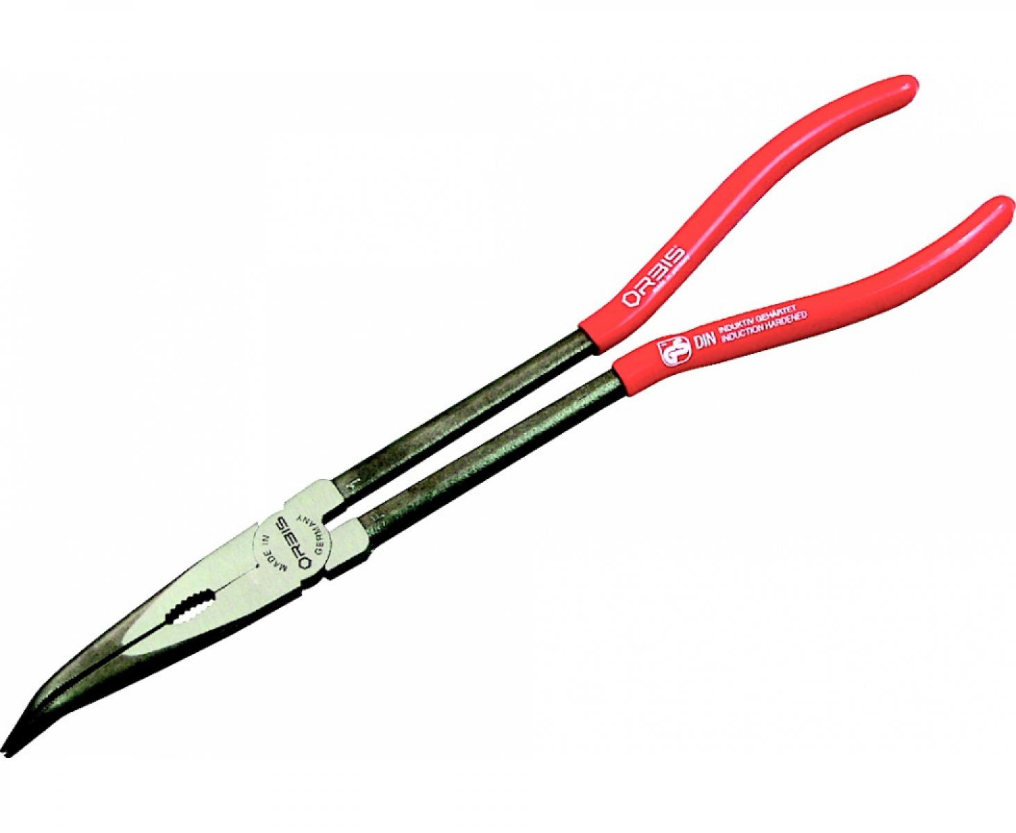 картинка Длинногубцы сверхдлинные 280 мм изогнутые губки Orbis 17-280/2022 от магазина "Элит-инструмент"