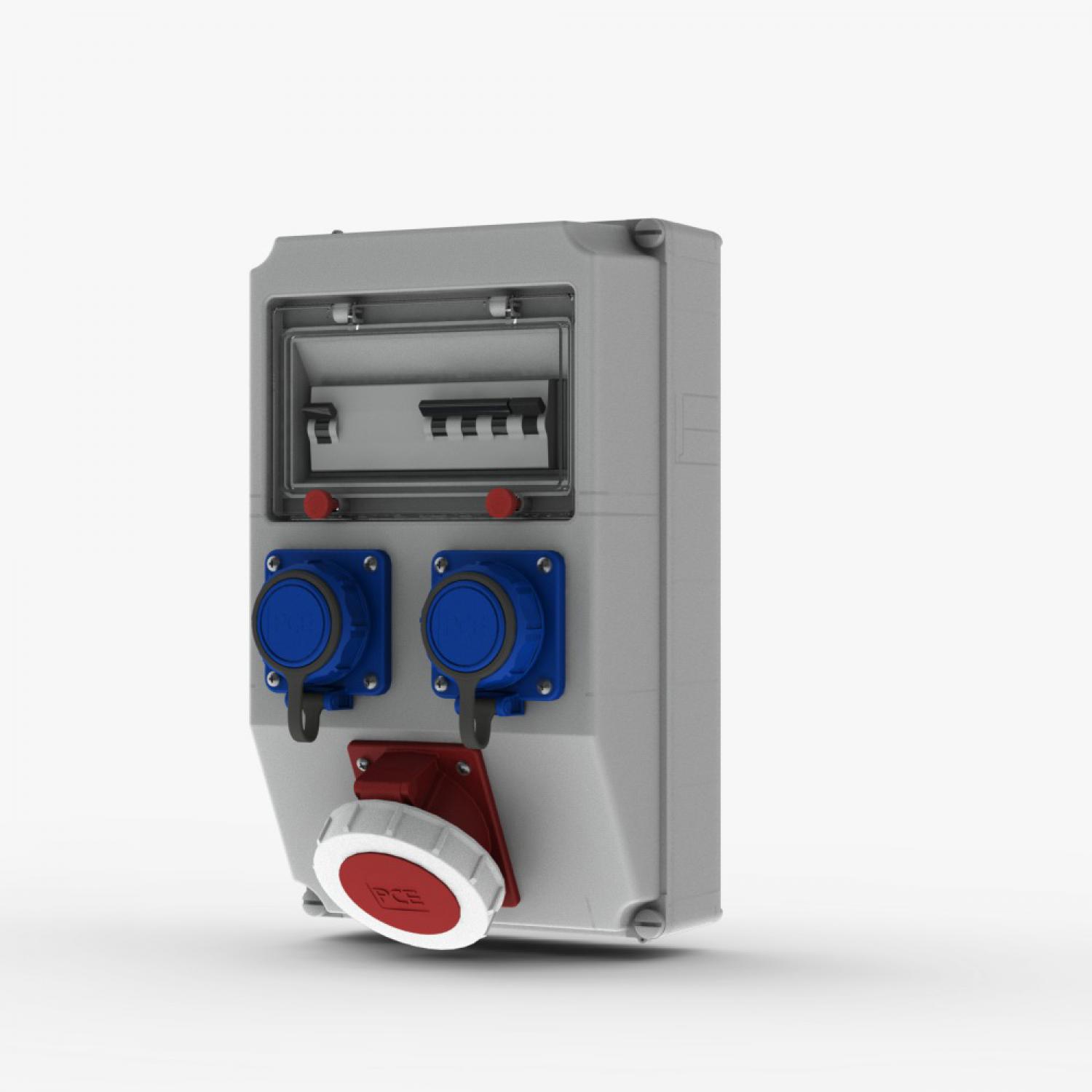 картинка Комбинационный модуль Щит с розетками - T P02.006 от магазина "Элит-инструмент"