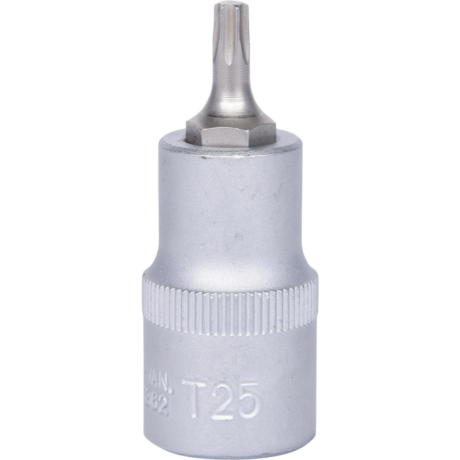 картинка Торцовая головка с профилем Torx с битом 1/2", T25 подвеска от магазина "Элит-инструмент"