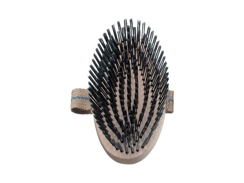 картинка Щетка ручная каменщика с ремешком с прямой стальной проволокой ворс 0,25 мм LESSMANN 142.101 от магазина "Элит-инструмент"