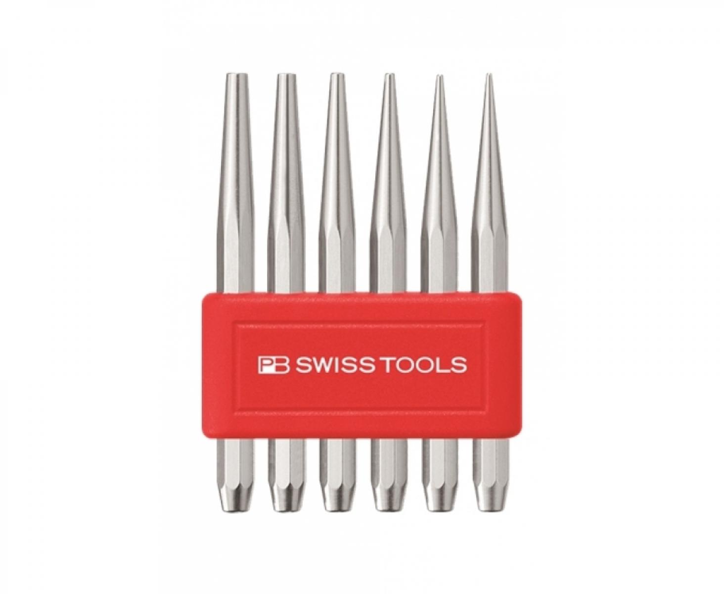 картинка Набор восьмигранных конусообразных шлифованных пробойников PB Swiss Tools PB 735.BL от магазина "Элит-инструмент"