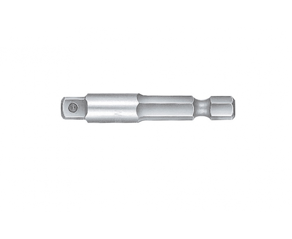 картинка Адаптер 1/4 - 1/4 50мм Wiha E6.3 7240 08427 для торцевого ключа в пластиковой коробке от магазина "Элит-инструмент"