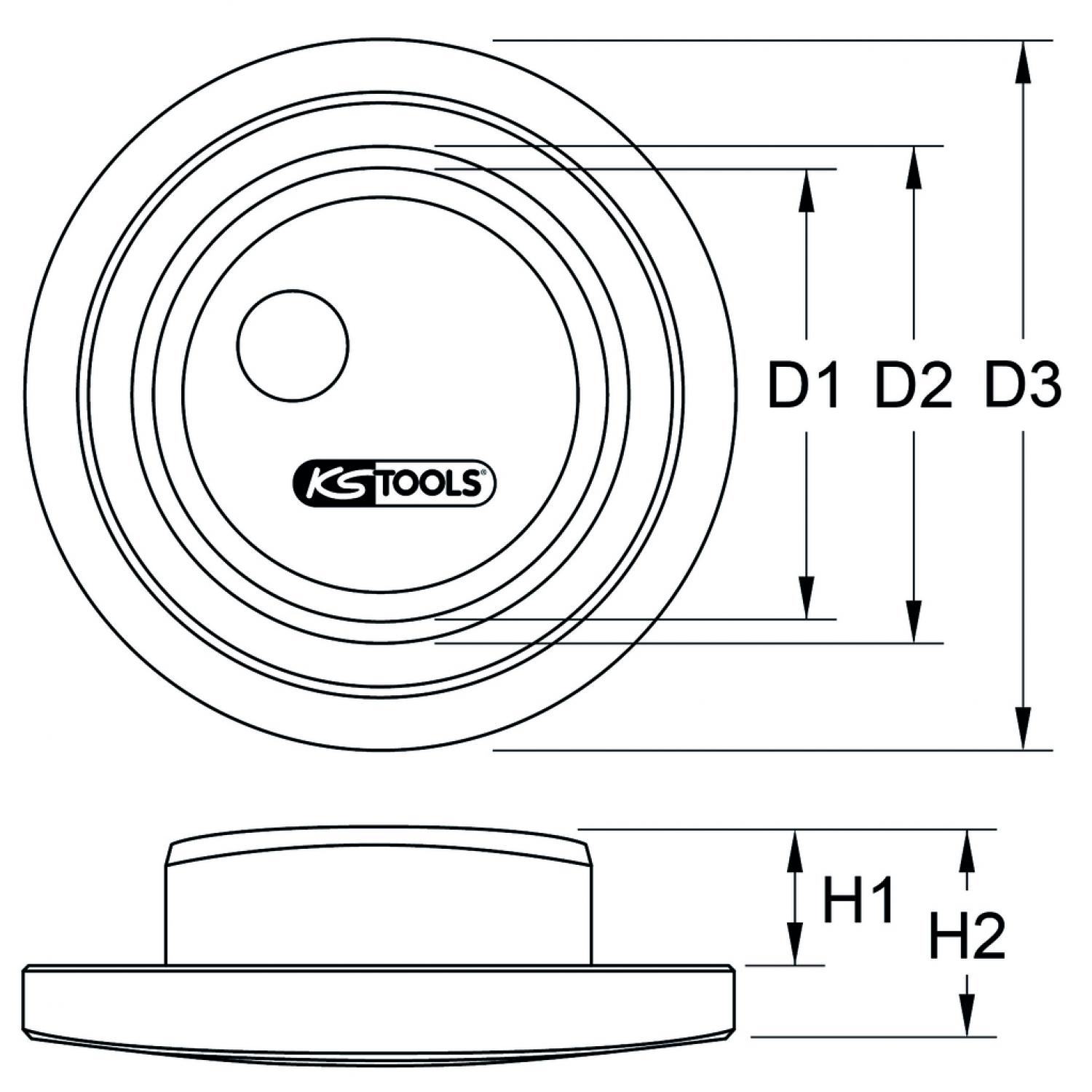 картинка Инструмент для монтажа подшипника ступицы для DAF Ø 73,5x81,5x137,5 мм от магазина "Элит-инструмент"