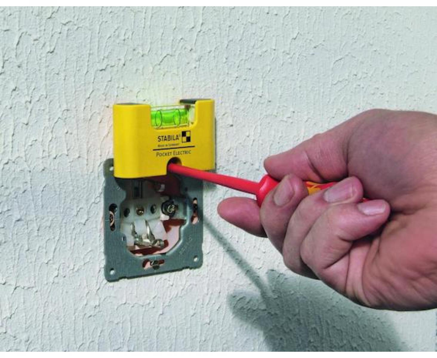 картинка Уровень карманный тип Pocket Electric Stabila 17775 6,7 см от магазина "Элит-инструмент"