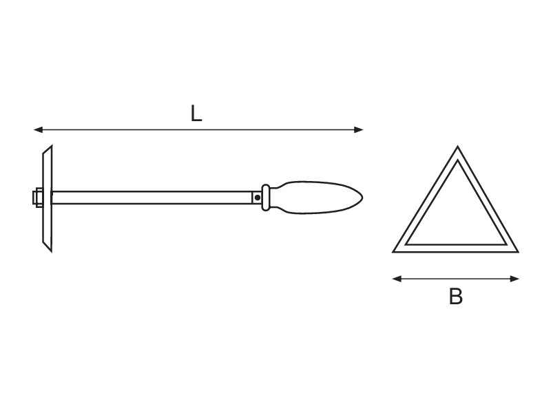 картинка Треугольный скребок BAHCO NS710 от магазина "Элит-инструмент"