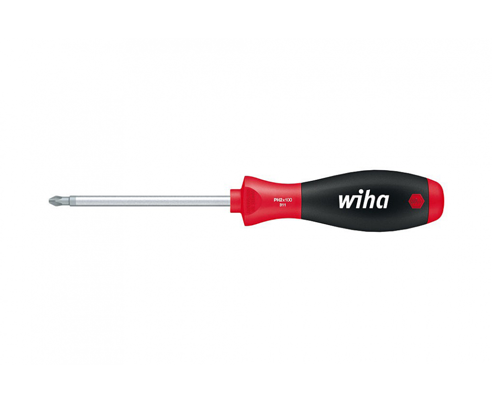 картинка Отвертка Wiha SoftFinish Phillips 311 00756 PH1 x 80 крестовая от магазина "Элит-инструмент"
