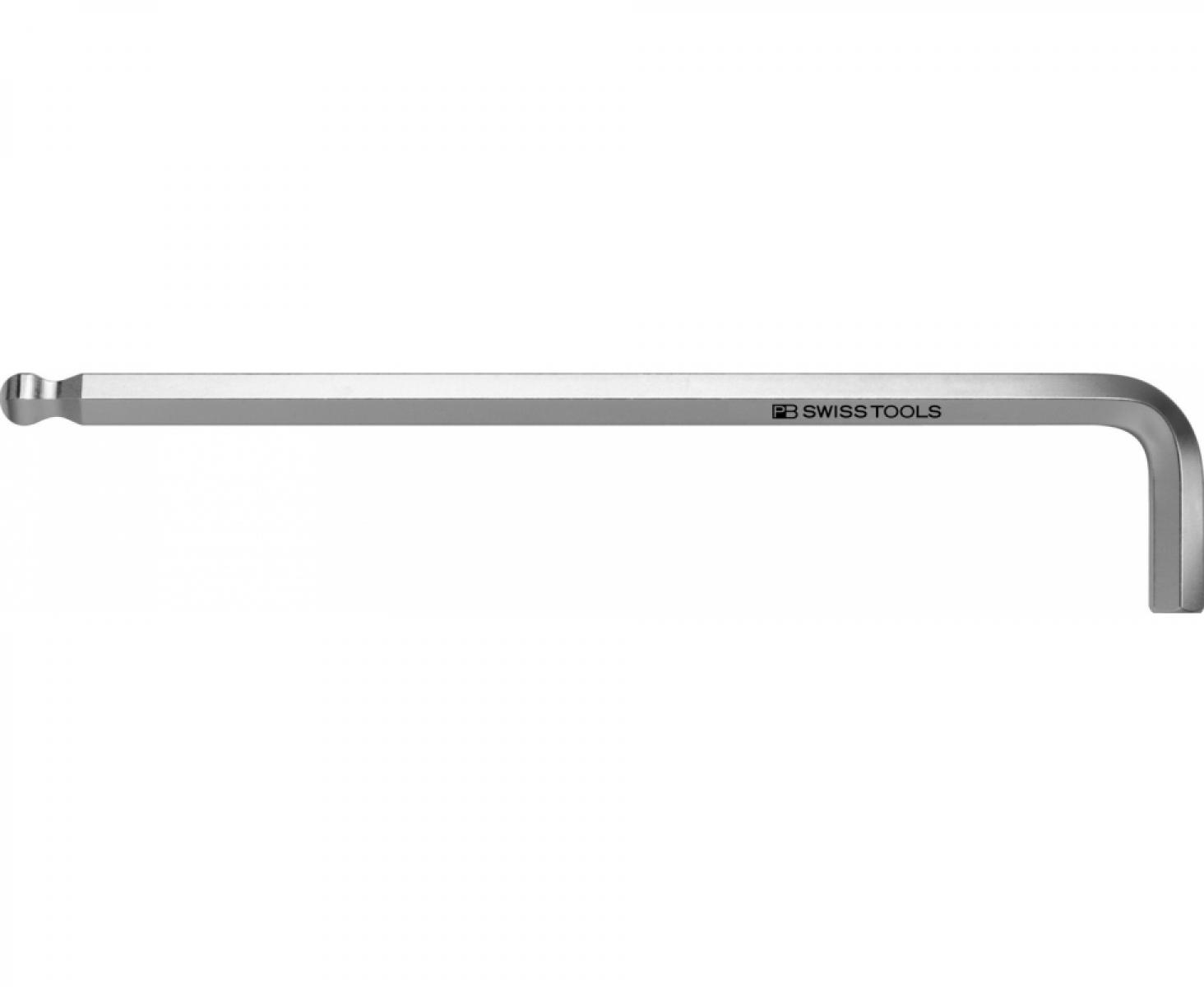 картинка Ключ штифтовый длинный HEX PB Swiss Tools PB 212.L 1,27 со сферической головкой M1,27 от магазина "Элит-инструмент"