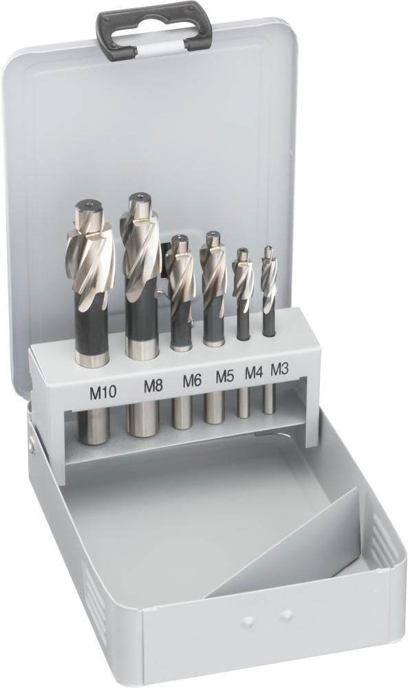 Набор зенковок DIN 373 F, FORTIS 4317784751117 (установить контент - M3, M4, M5, M6, M8, M10)