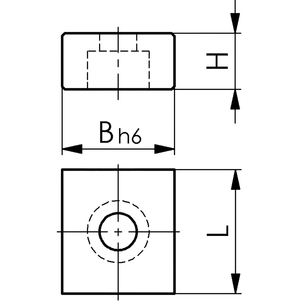картинка Индексирующая Т-образная гайка АМF 430264 от магазина "Элит-инструмент"