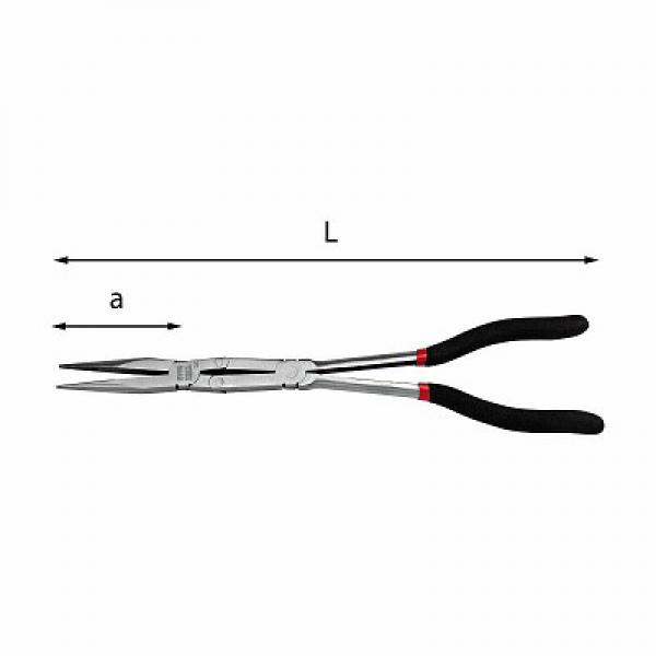 Щипцы с двойным шарниром и прямыми полукруглыми губками 115 CL U01150020