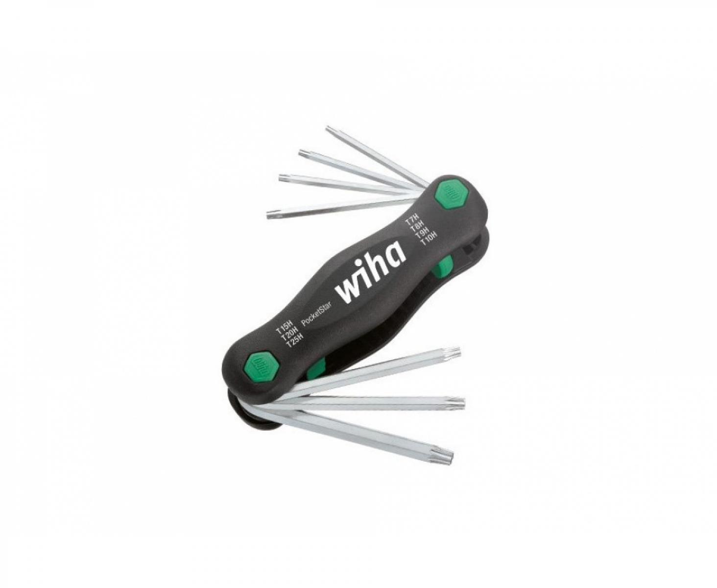 Футляр-рукоятка Wiha TORX Tamper Resistant PocketStar SB 363TR P7 25164 с отверстием 7 предметов