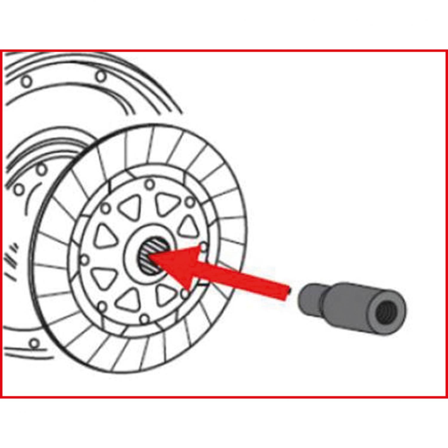 картинка Центрирующий дорн для сцепления Ø 23,0 мм для саморегулирующихся сцеплений BMW от магазина "Элит-инструмент"
