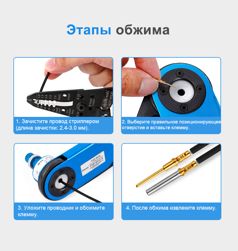картинка JRready 20# Гнездовая клемма 0462-201-2031 от магазина "Элит-инструмент"