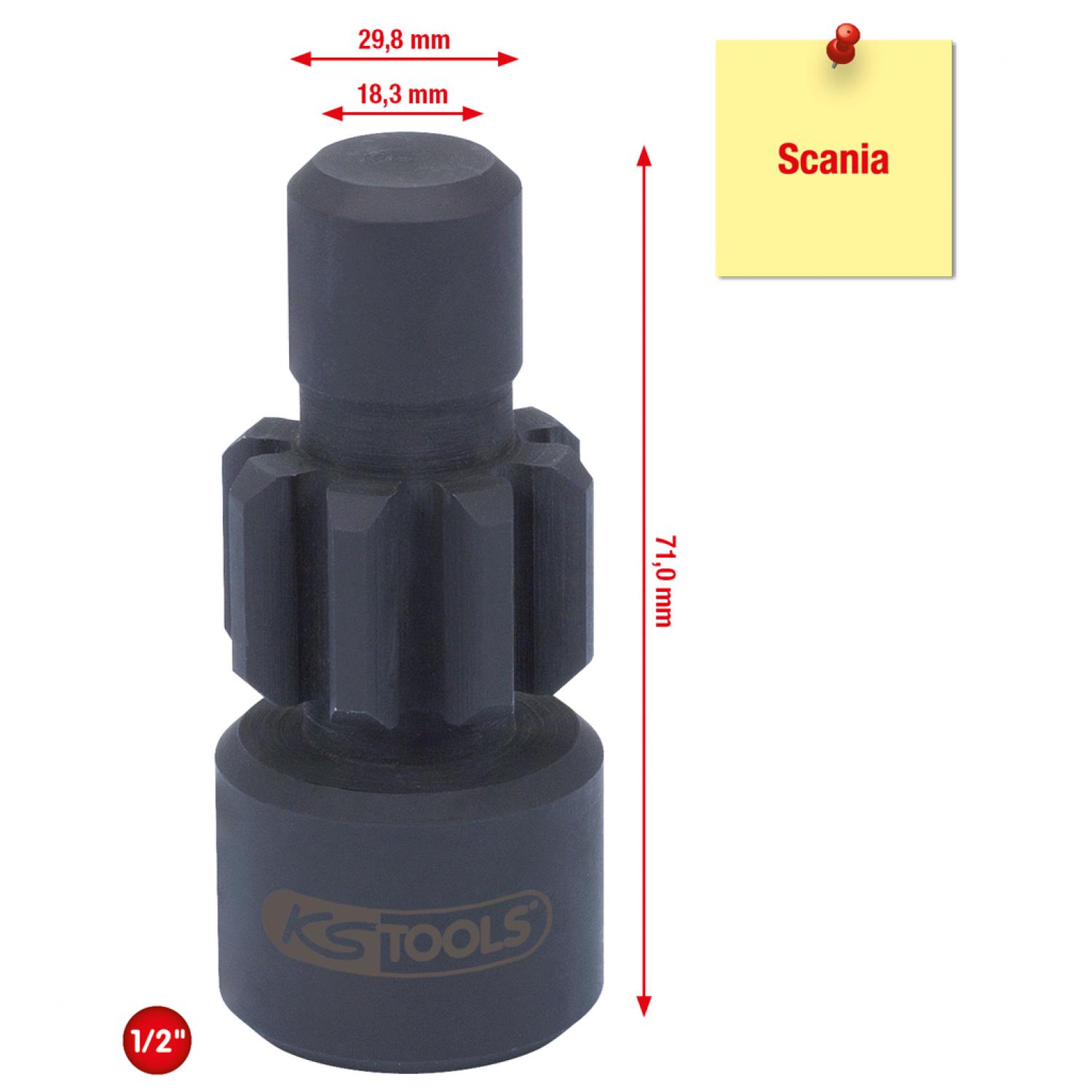Инструмент для проворачивания двигателя 1/2" для Scania