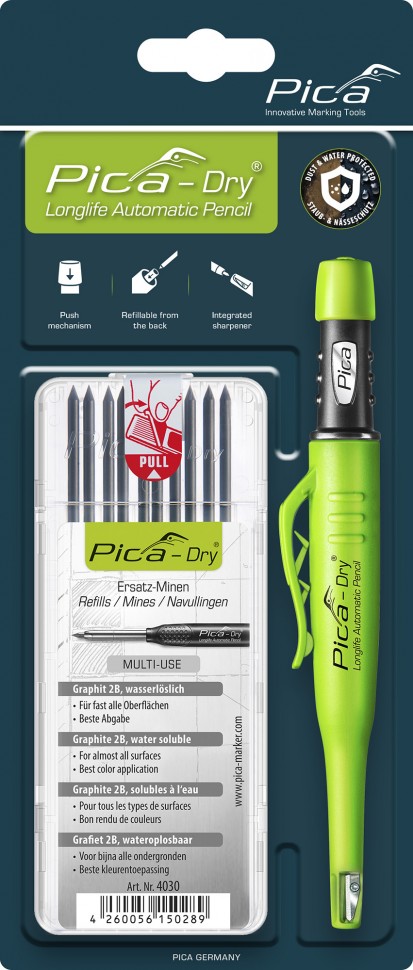 картинка PICA-MARKER 30403 Набор карандаша Pica-dry и грифелей (3030+4020) от магазина "Элит-инструмент"