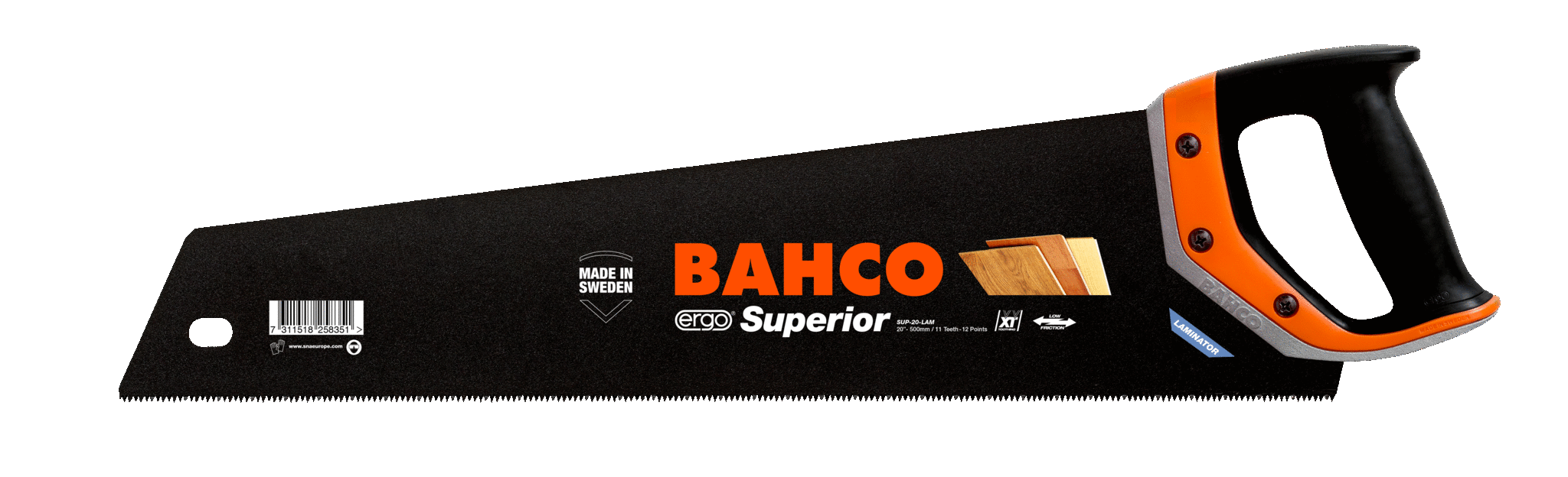 Ножовка для ламинированных покрытий с рукояткой ERGO™ BAHCO SUP-20-LAM