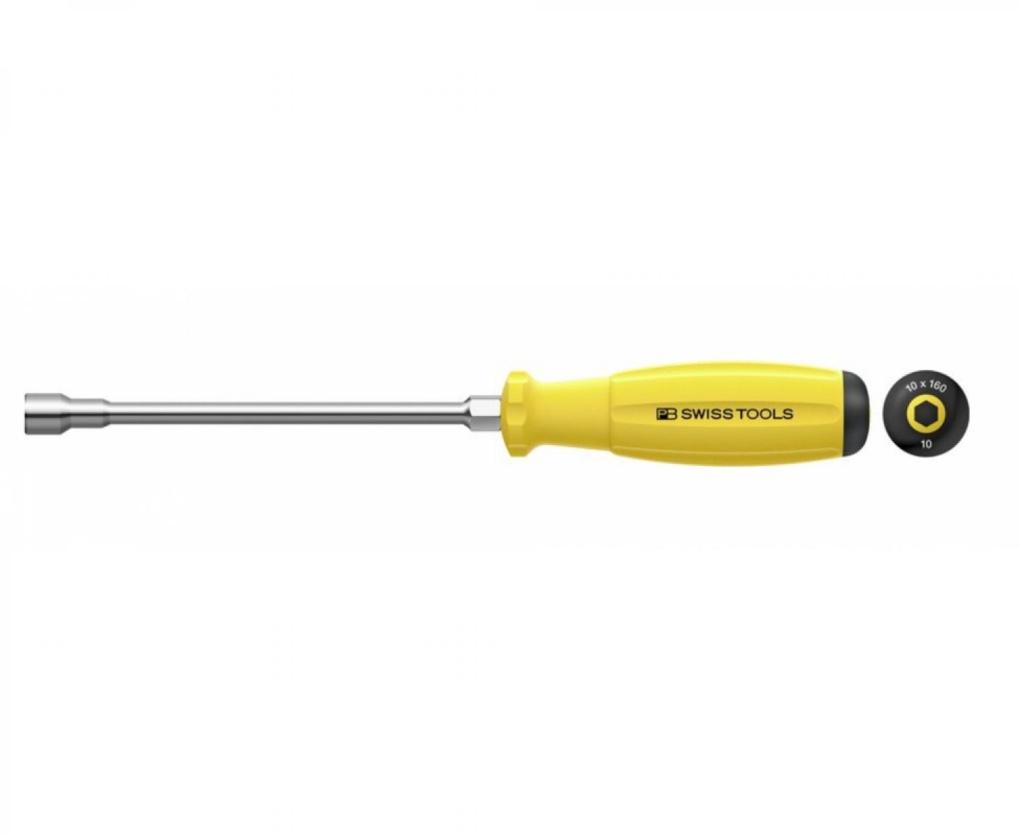 картинка Отвертка-торцовый ключ HEX Nut антистатическая SwissGrip ESD PB Swiss Tools с шестигранной насадкой PB PB 8200.S 8-120 ESD M8 от магазина "Элит-инструмент"