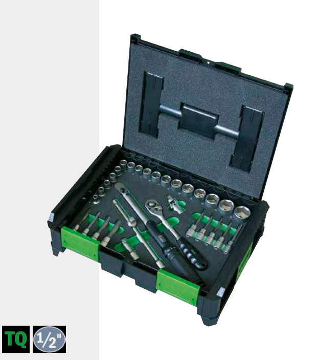 картинка Набор инструментов SysCon Socke Set Torque 1/2 торцовый ключ ½" с сменными насадками HAUPA 220642 от магазина "Элит-инструмент"
