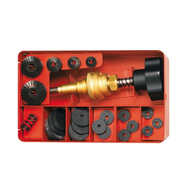 картинка Комплект - кран, вентиль с фрезами 1/4-3/8-1/2-3/4-1" и прокладками 15 шт. Rothenberger 70972 от магазина "Элит-инструмент"