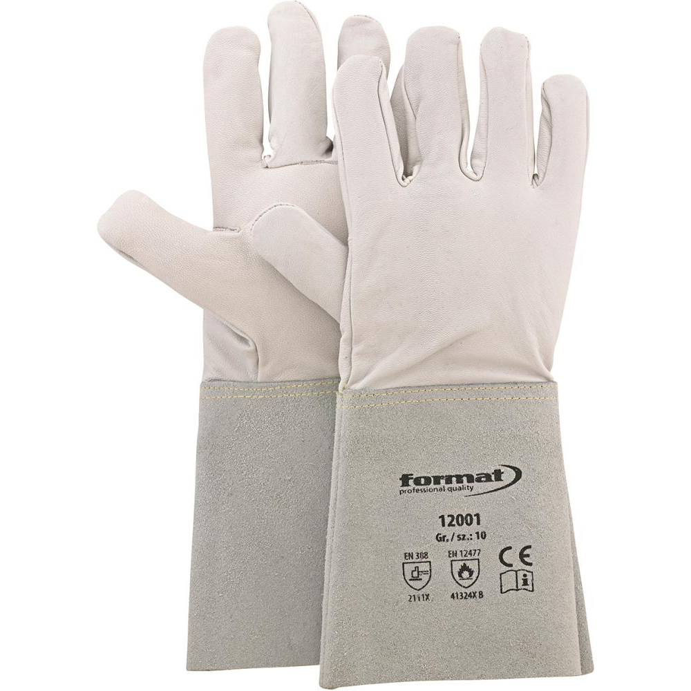 Сварочные перчатки, овечья наппа, размер 10, FORMAT 9999 9024 Fplus