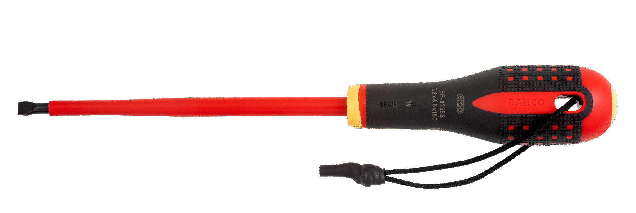 картинка Отвертки изолированные с рукояткой ERGO™ под винты со шлицем. Для работы на высоте BAHCO TAHBE-8255S от магазина "Элит-инструмент"