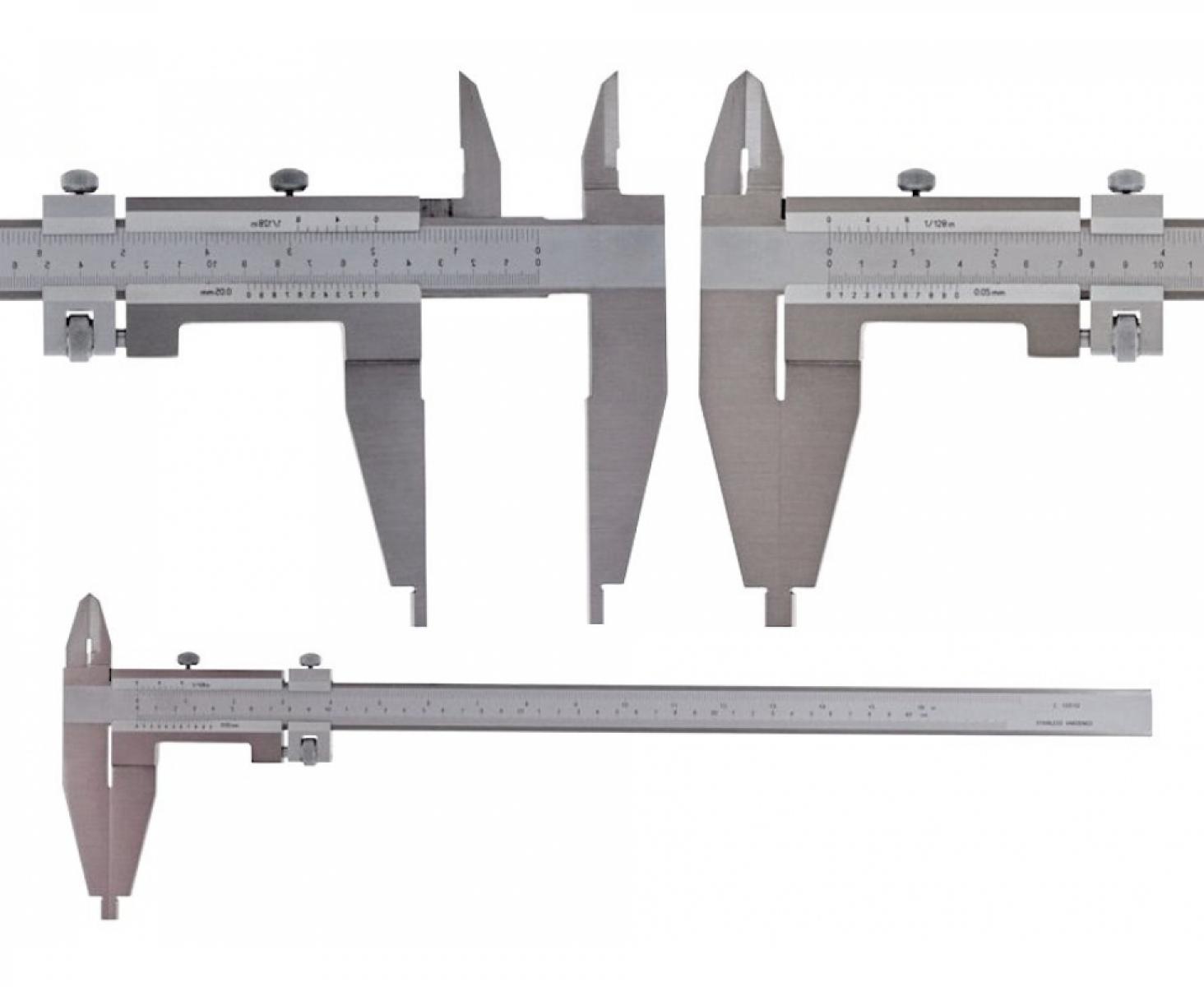 картинка Штангенциркуль верньерный цеховой двусторонний 0-1000 мм Schut 909.629 от магазина "Элит-инструмент"
