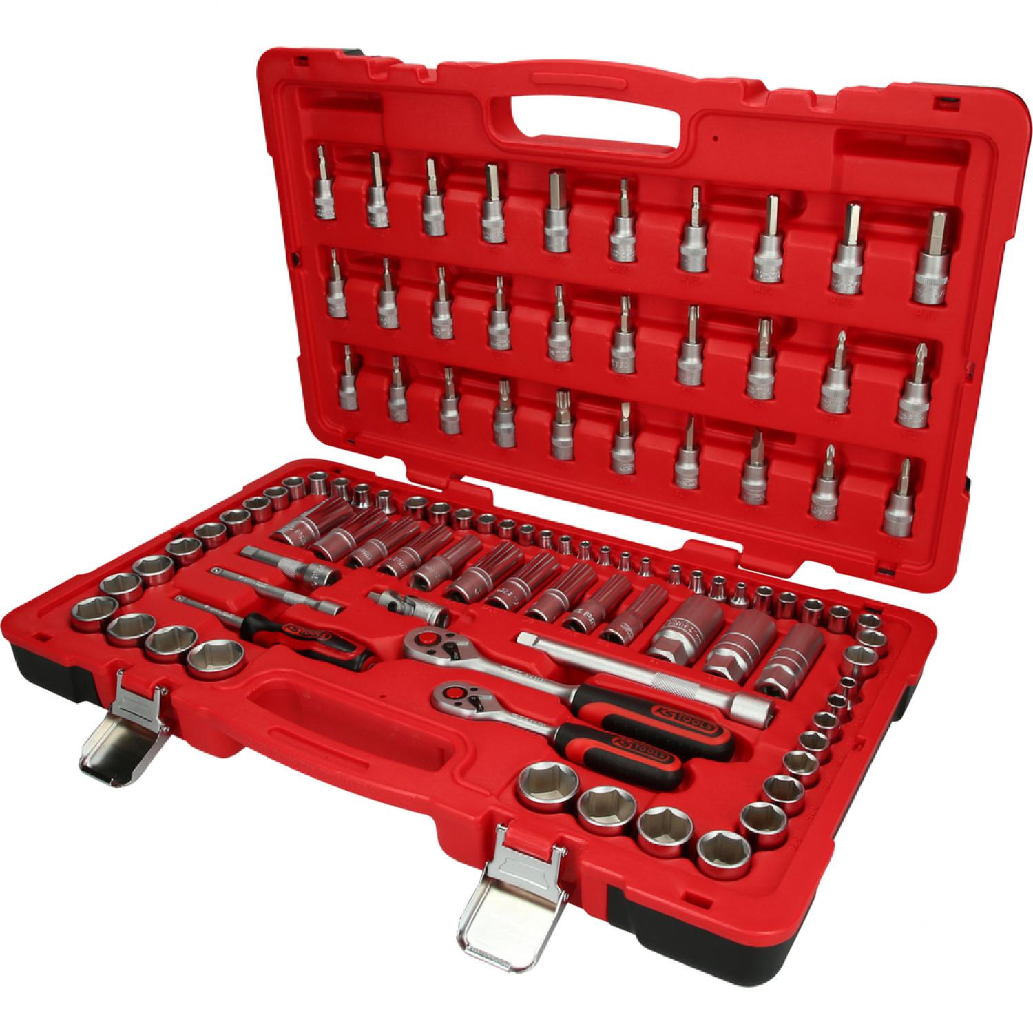 Комплект торцевых ключей 1/4"+3/8", 100 шт
