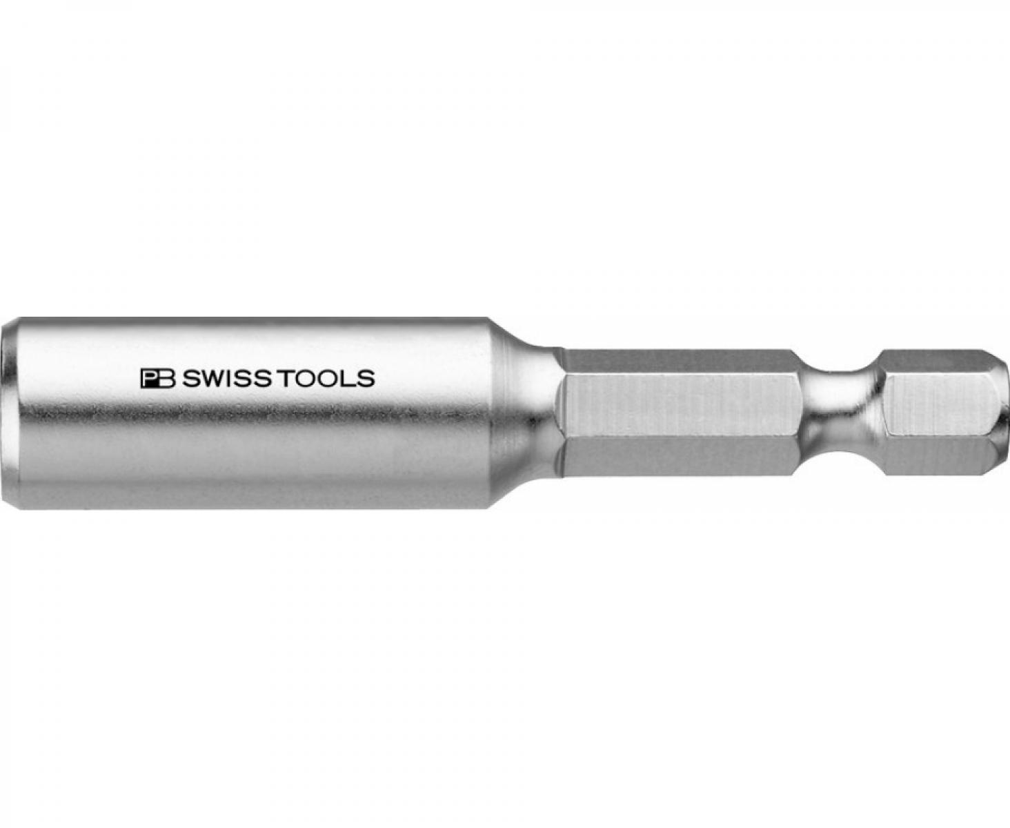 картинка Универсальный держатель бит C6,3 1/4" с фиксирующим кольцом PB Swiss Tools PB 450. от магазина "Элит-инструмент"