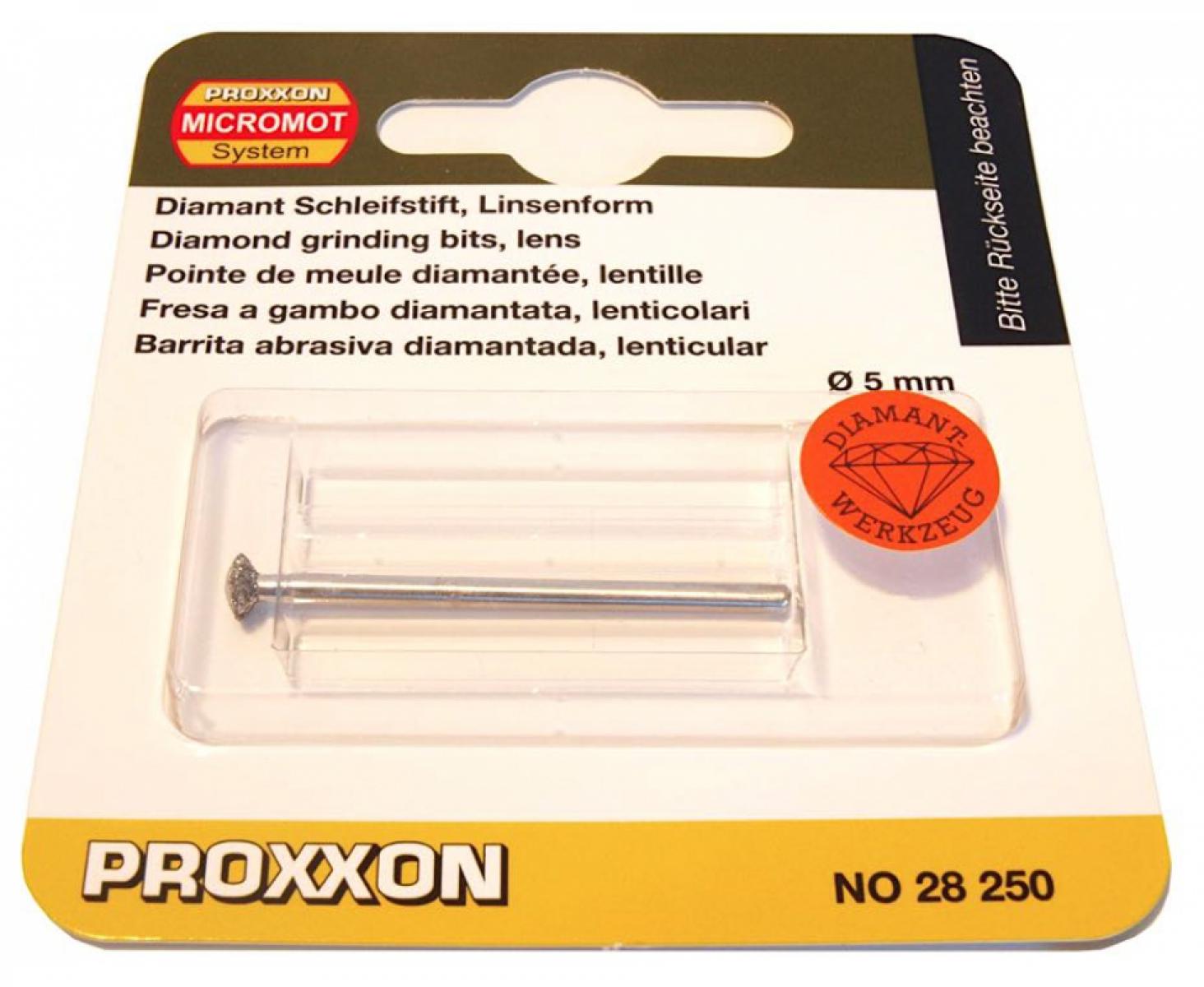 картинка Бор с алмазным напылением (линза 5.0 мм) Proxxon 28250 от магазина "Элит-инструмент"