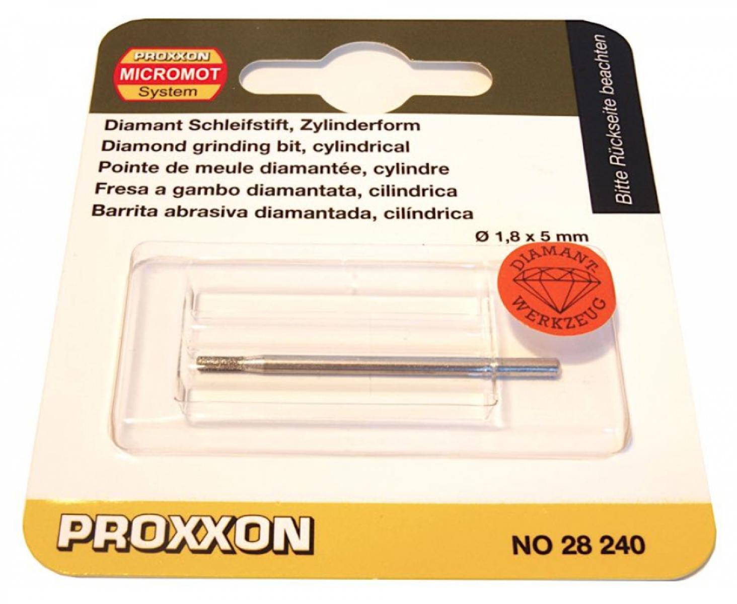 картинка Бор с алмазным напылением (цилиндр 1.8 мм) Proxxon 28240 от магазина "Элит-инструмент"