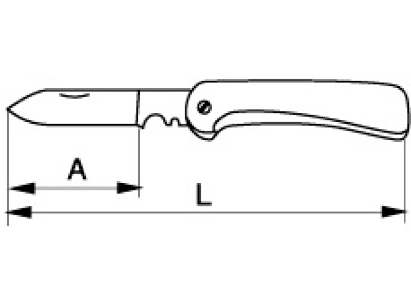 картинка Нож электрика. Для работы на высоте BAHCO TAH2820EF2 от магазина "Элит-инструмент"