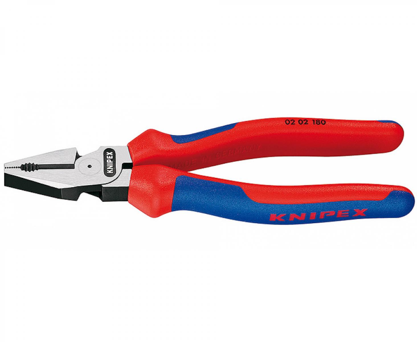 картинка Плоскогубцы комбинированные особой мощности Knipex KN-0202180SB в блистере от магазина "Элит-инструмент"