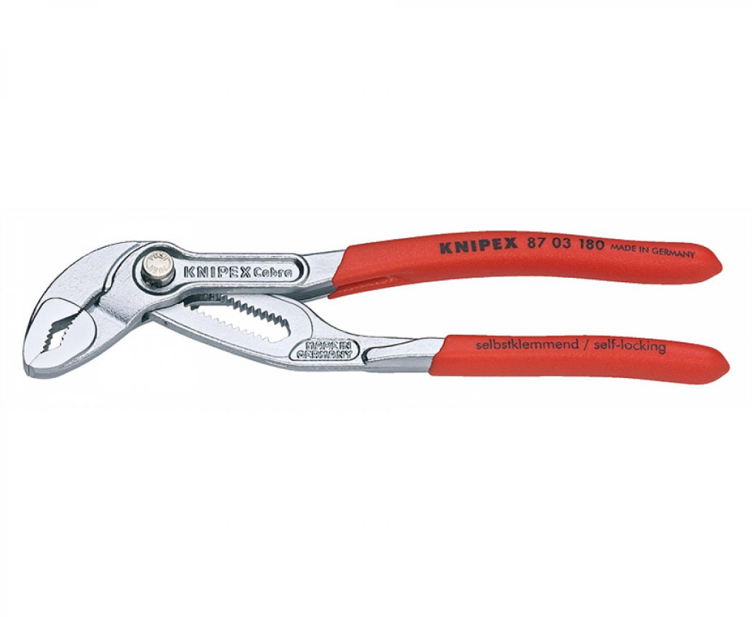 картинка KNIPEX Cobra высокотехнологичные сантехнические клещи KN-8703180 от магазина "Элит-инструмент"