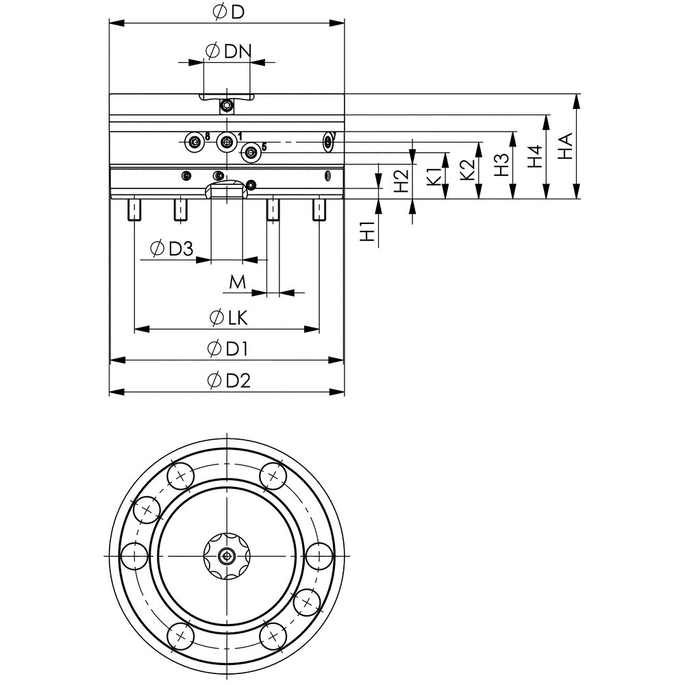 картинка Зажимной модуль, фланцевое исполнение АМF 564599 от магазина "Элит-инструмент"