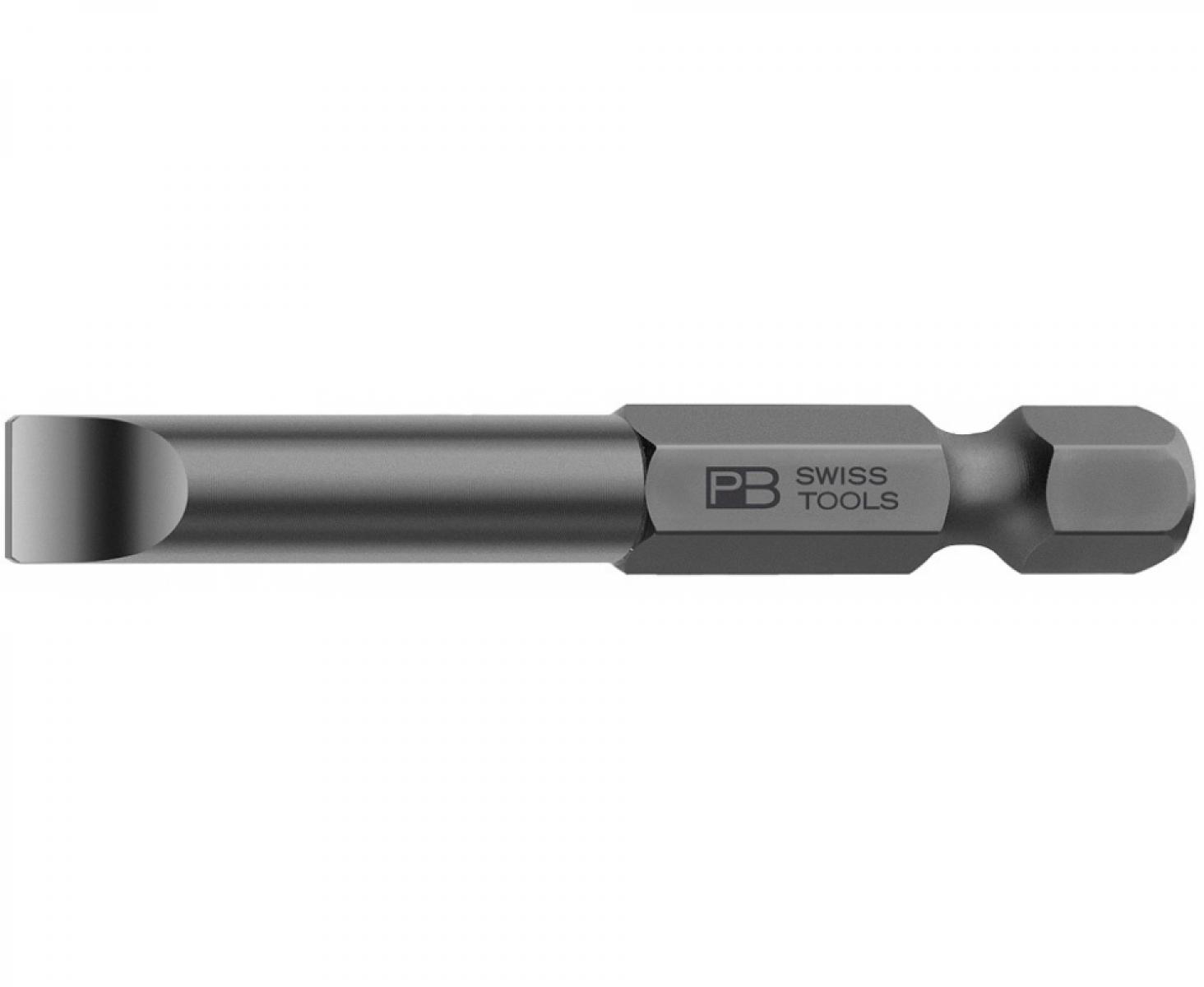 Бита шлицевая PrecisionBits E6,3 с внешним шестигранником 1/4 PB Swiss Tools PB E6.100/3 0.8 x 5.5