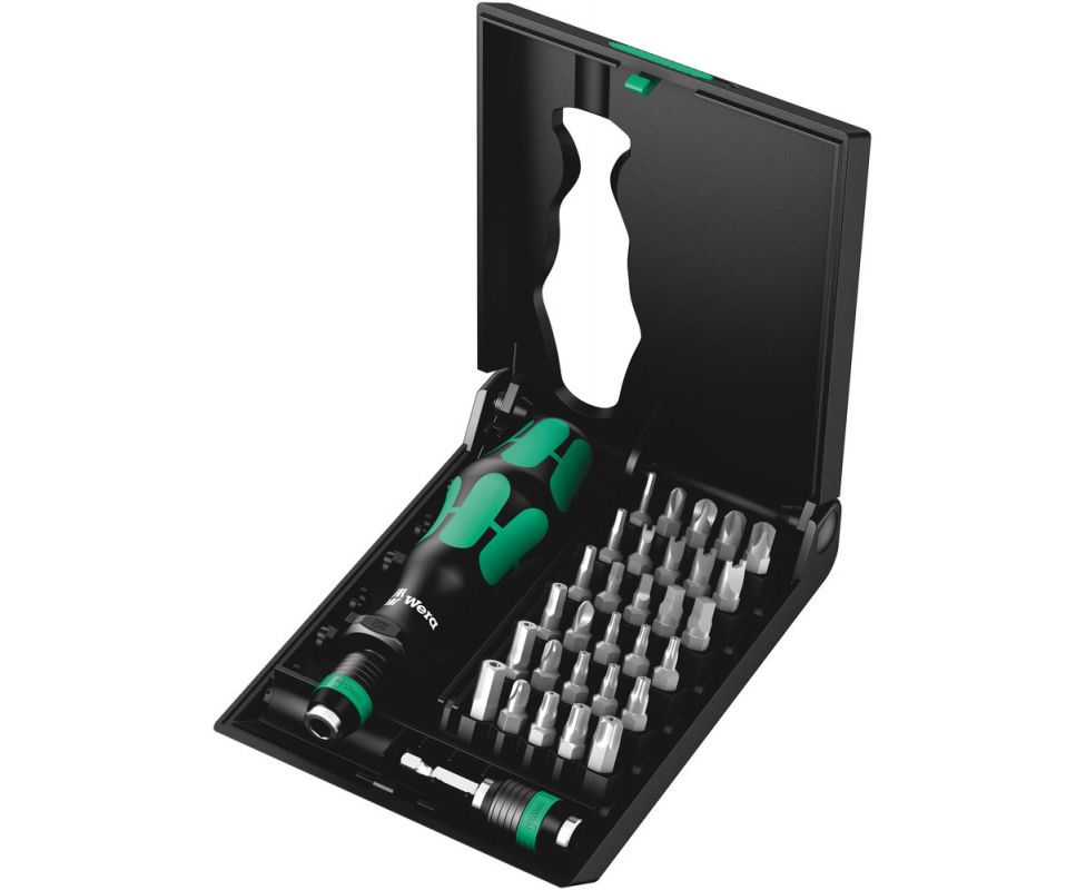 Kraftform Kompakt 71 Universal Security Сумка с насадками (SQ, SP, TORQ-SET, TRI-WING, TX BO, HEX), Wera WE-057111