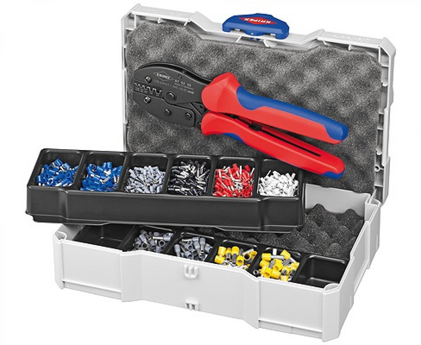 картинка Набор кабельных наконечников для опрессовки контактных гильз Knipex KN-979023 от магазина "Элит-инструмент"