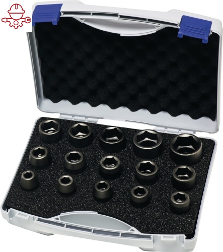 Набор ударных головок Set 1/2 ", 15-Piece ASW 6193 5005 Fplus