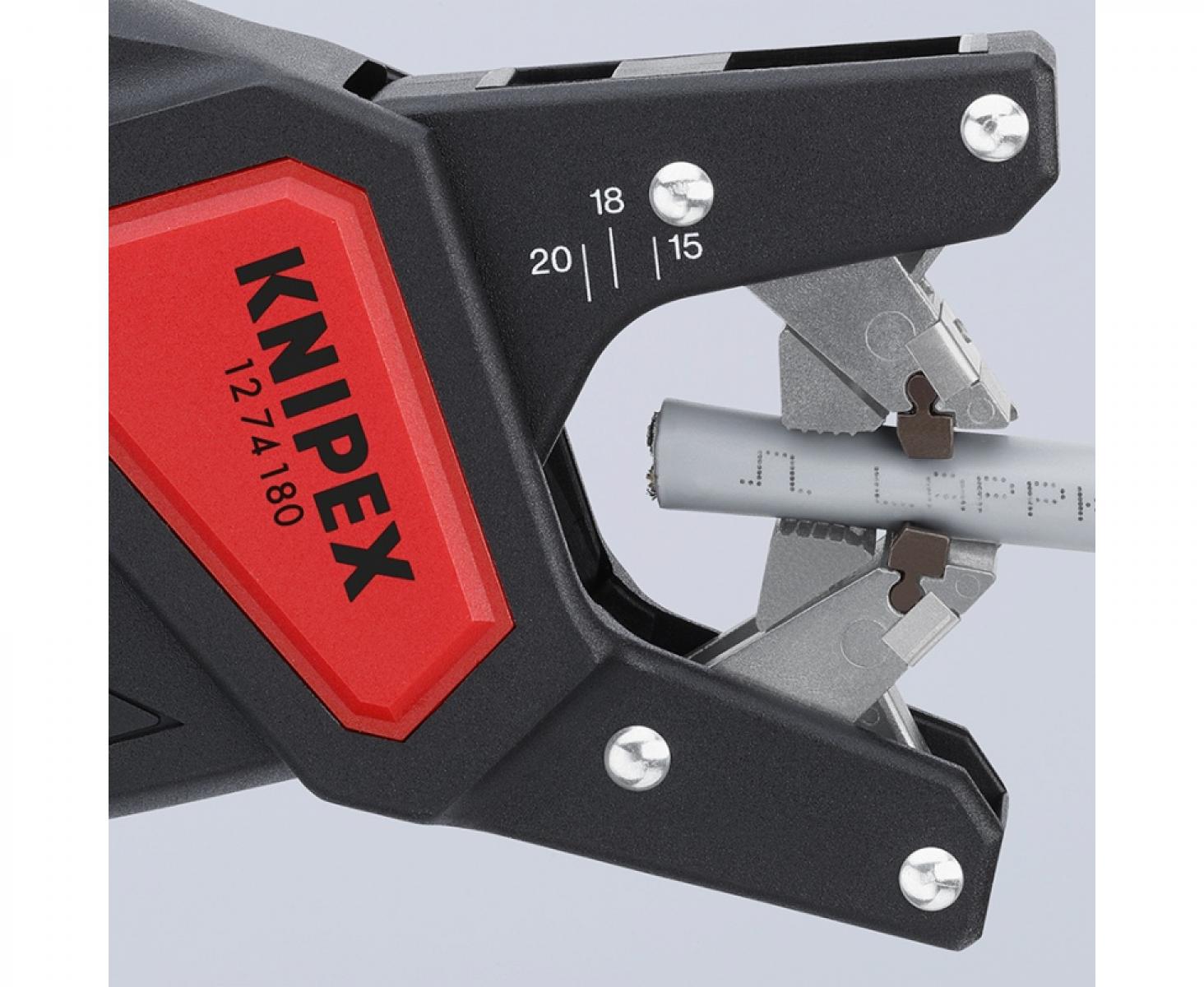 картинка Автоматический стрипер KNIPEX KN-1274180SB от магазина "Элит-инструмент"
