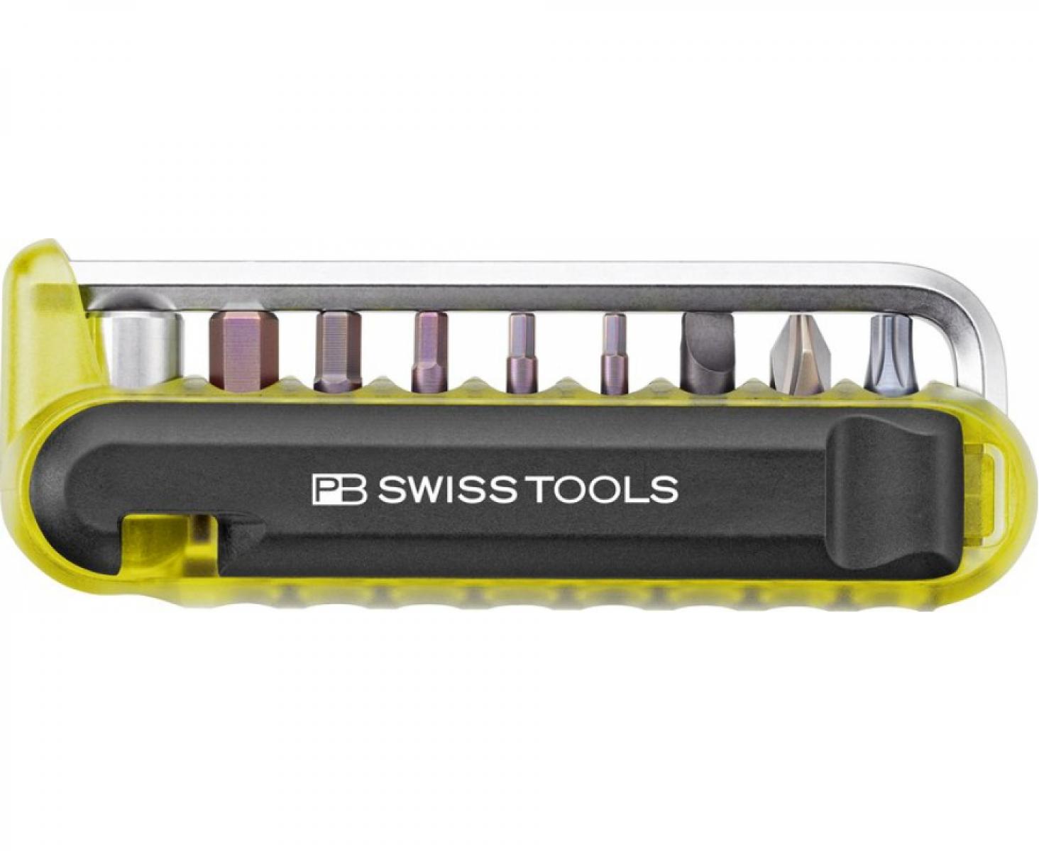 картинка Набор сменных бит SL PH TX HEX формы C6,3 PB Swiss Tools PB 470.Yellow 10 шт. 0.8 x 5.5 от магазина "Элит-инструмент"