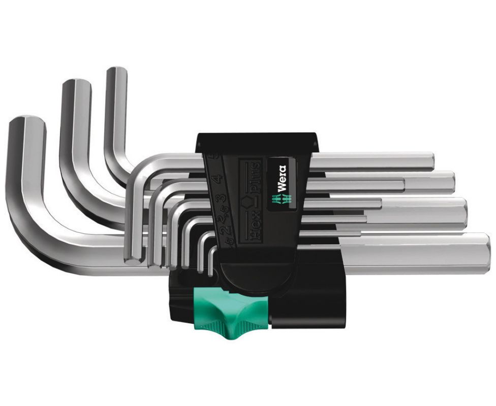 картинка Набор Г-образных ключей, метрических, хромированных Wera 950/9 SM N WE-021406 от магазина "Элит-инструмент"
