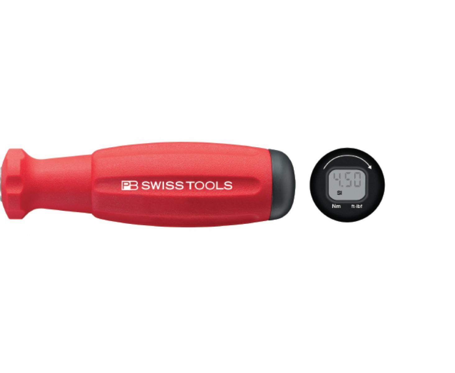 Динамометрическая рукоятка DigiTorque с цифровым дисплеем PB Swiss Tools PB 8320.A 1,0-5,0 для сменных лезвий PB 215