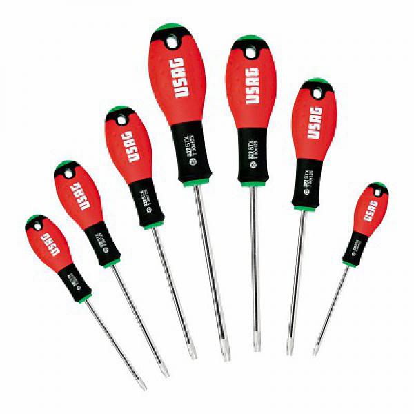 картинка Набор из 7 отвёрток для винтов TORX® Tamper Resistant 322 STX/S7 U03220263 от магазина "Элит-инструмент"