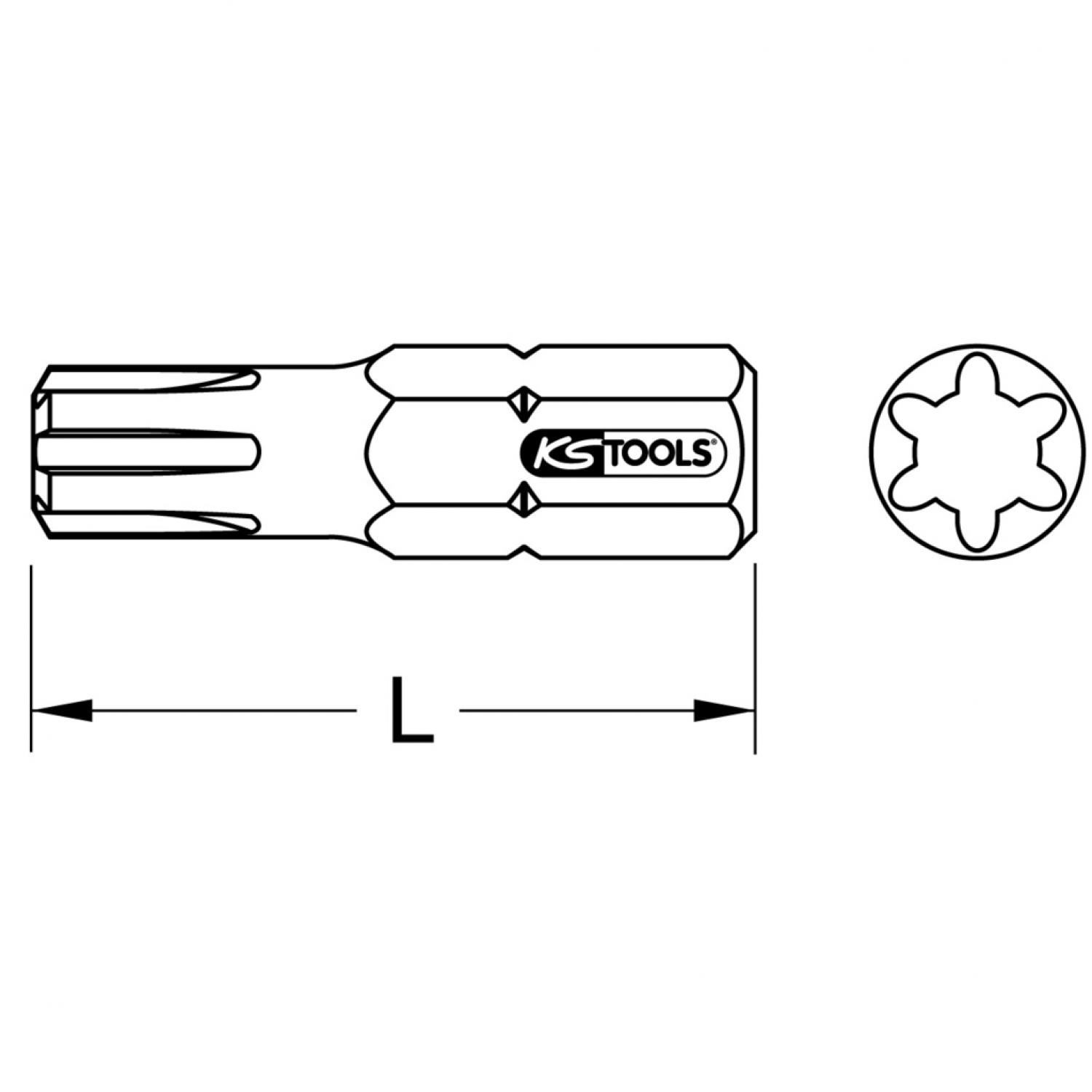 картинка Бит 1/4'' RIBE, 25 мм, M9 от магазина "Элит-инструмент"