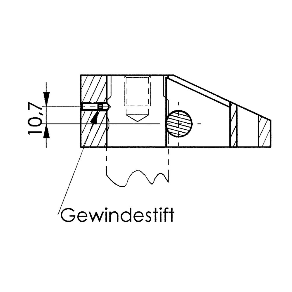картинка Поворотный зажим для крепления на верхнем фланце АМF 556969 от магазина "Элит-инструмент"