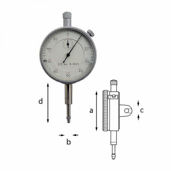 Индикатор часового типа с точностью до 1/100 мм 968 U09680001