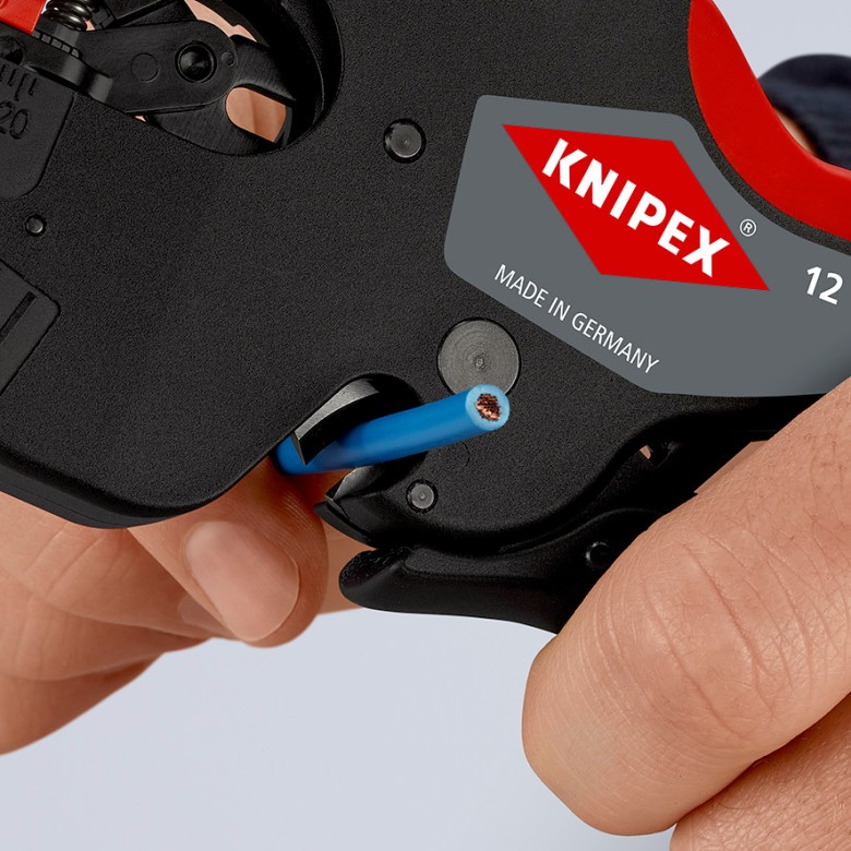картинка Многофункциональный инструмент - стриппер для электриков NexStrip KNIPEX KN-1272190 от магазина "Элит-инструмент"