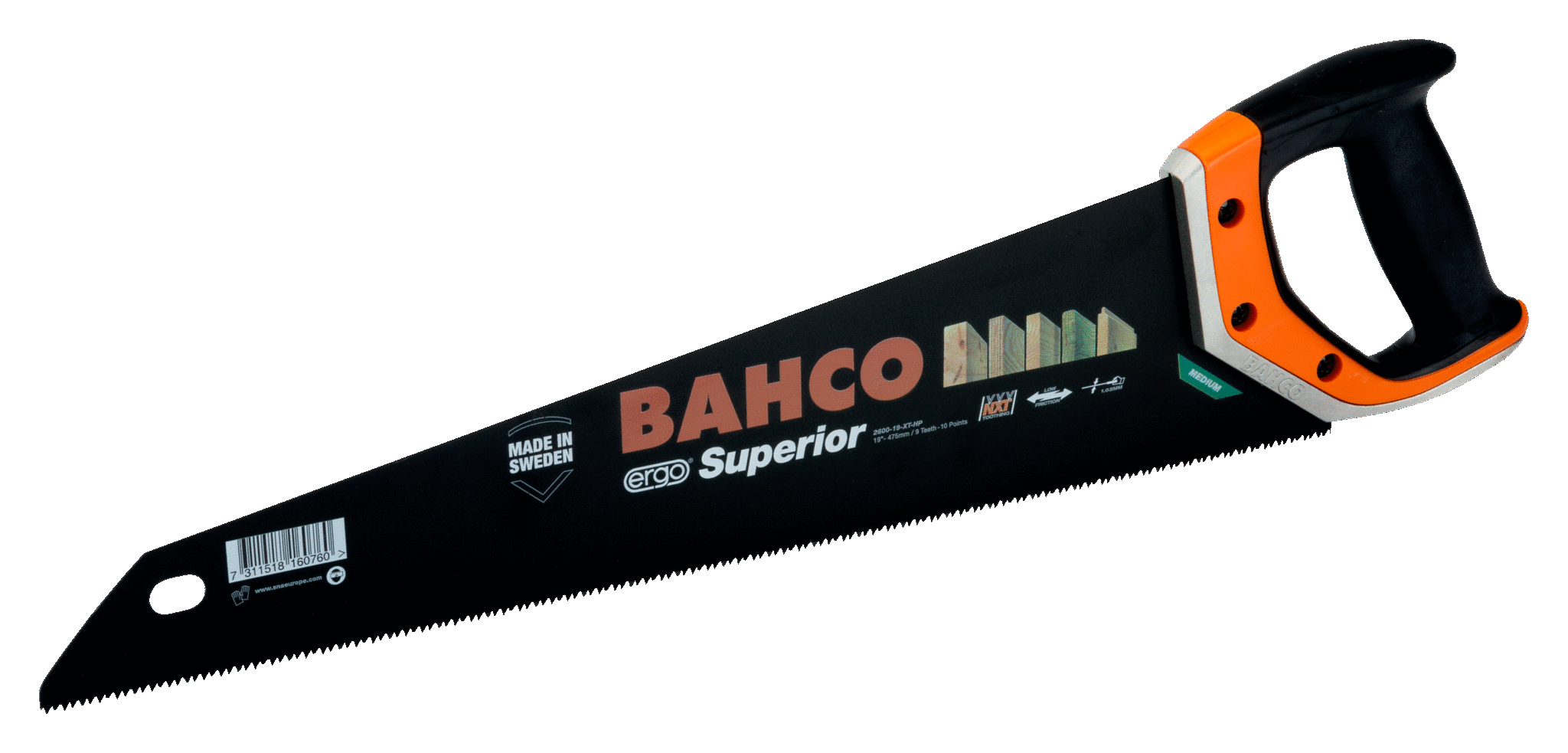 Ножовки с рукояткой ERGO™ BAHCO 2600-22-XT-HP
