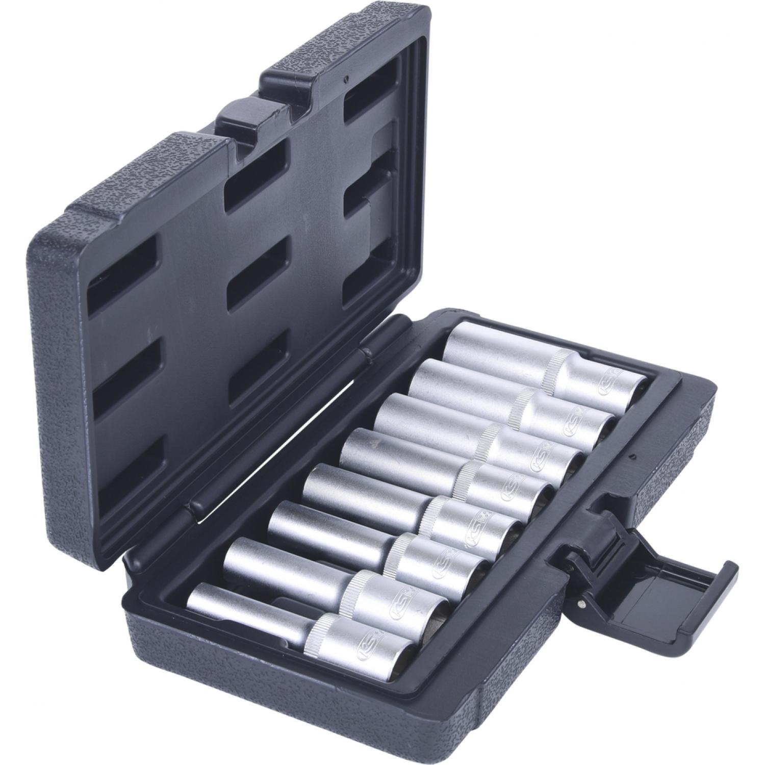 картинка Комплект торцовых головок с внешним профилем Torx 1/2'', длинных, 8 шт, Е10-Е24 от магазина "Элит-инструмент"