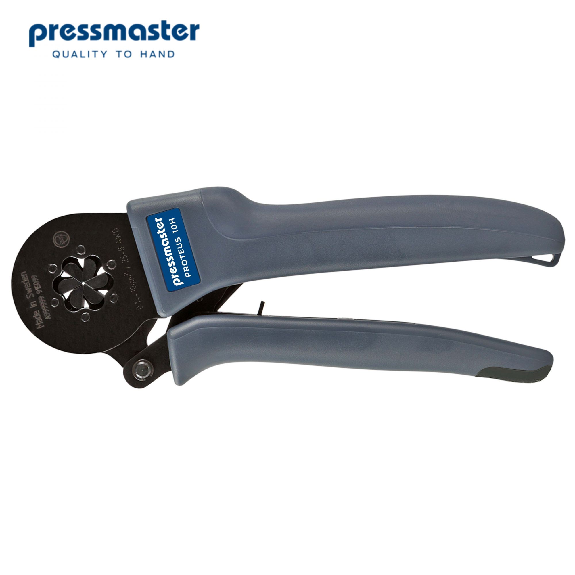 картинка PM-4300-4662 Крипмер Pressmaster Proteus 10H для обжима втулочных наконечников 0.14 - 10 мм2 с автонастройкой (профиль шестигранник) от магазина "Элит-инструмент"